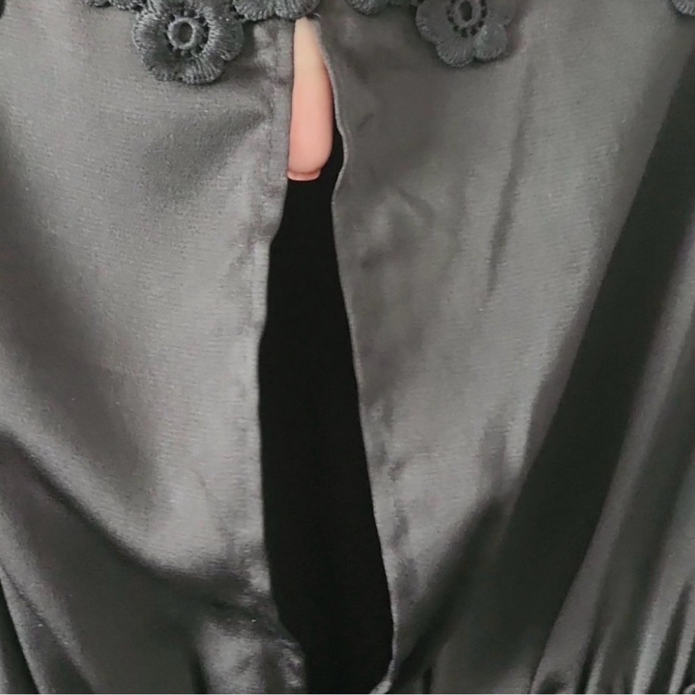 Self-Portrait Black Lace Detail Jumpsuit - Picture 8 of 11